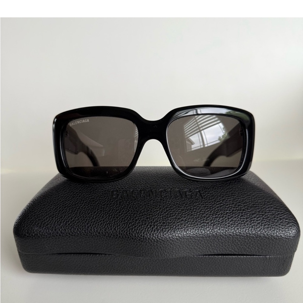 Balenciaga Glossy Black Sunglasses